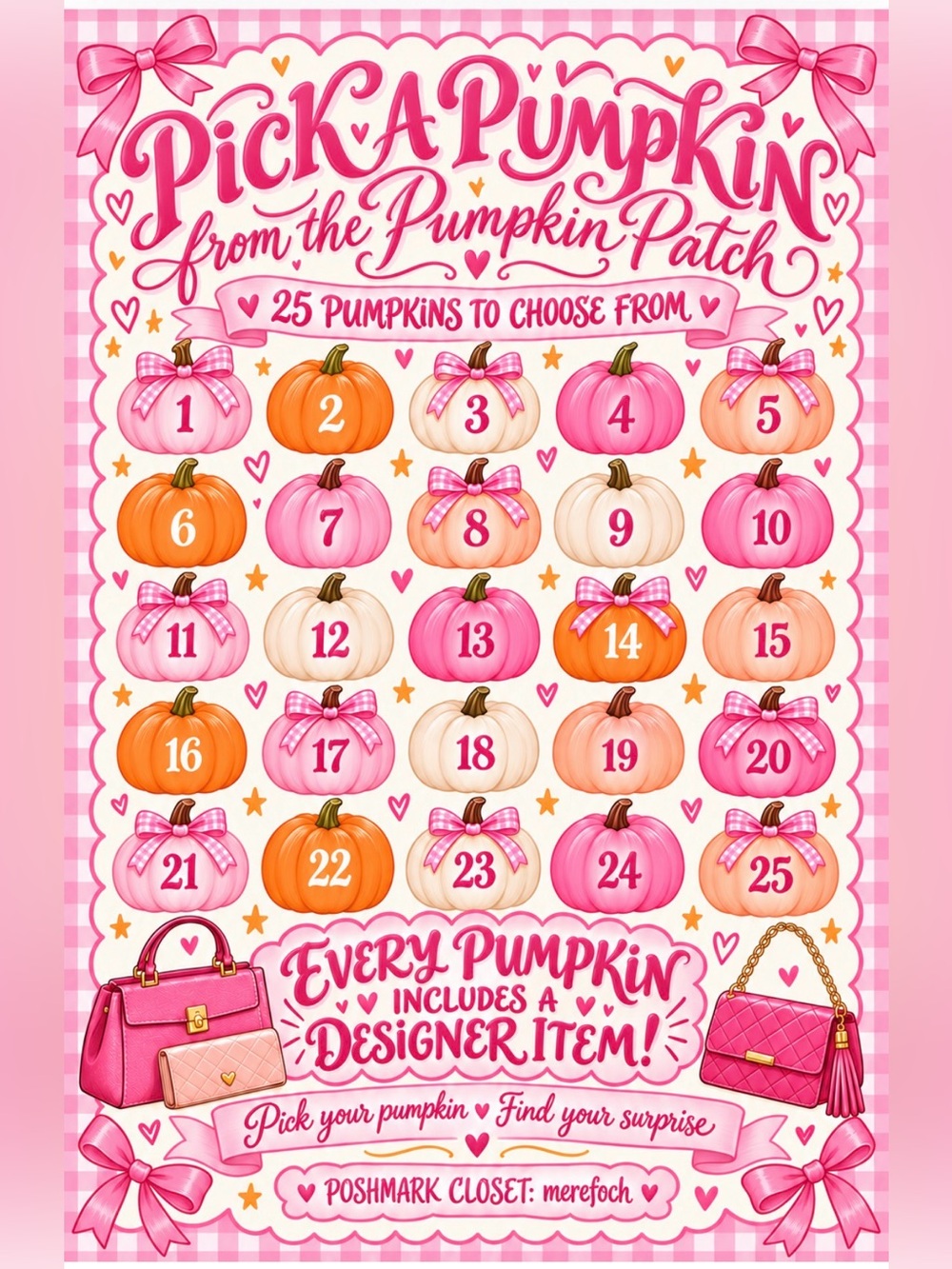 Pick a Pumpkin Party Game — Pink Pumpkin Surprise Game